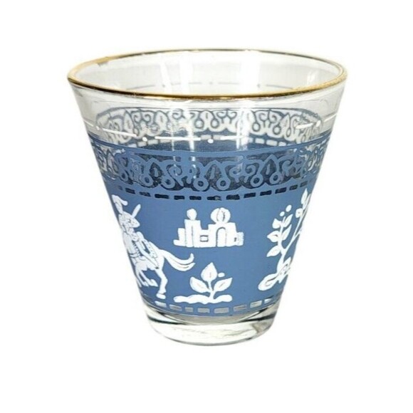 VTG Hazel Atlas Arabian Knights Jasperware Shot Glass Set Of 5 Whiskey Lowball - Picture 8 of 12